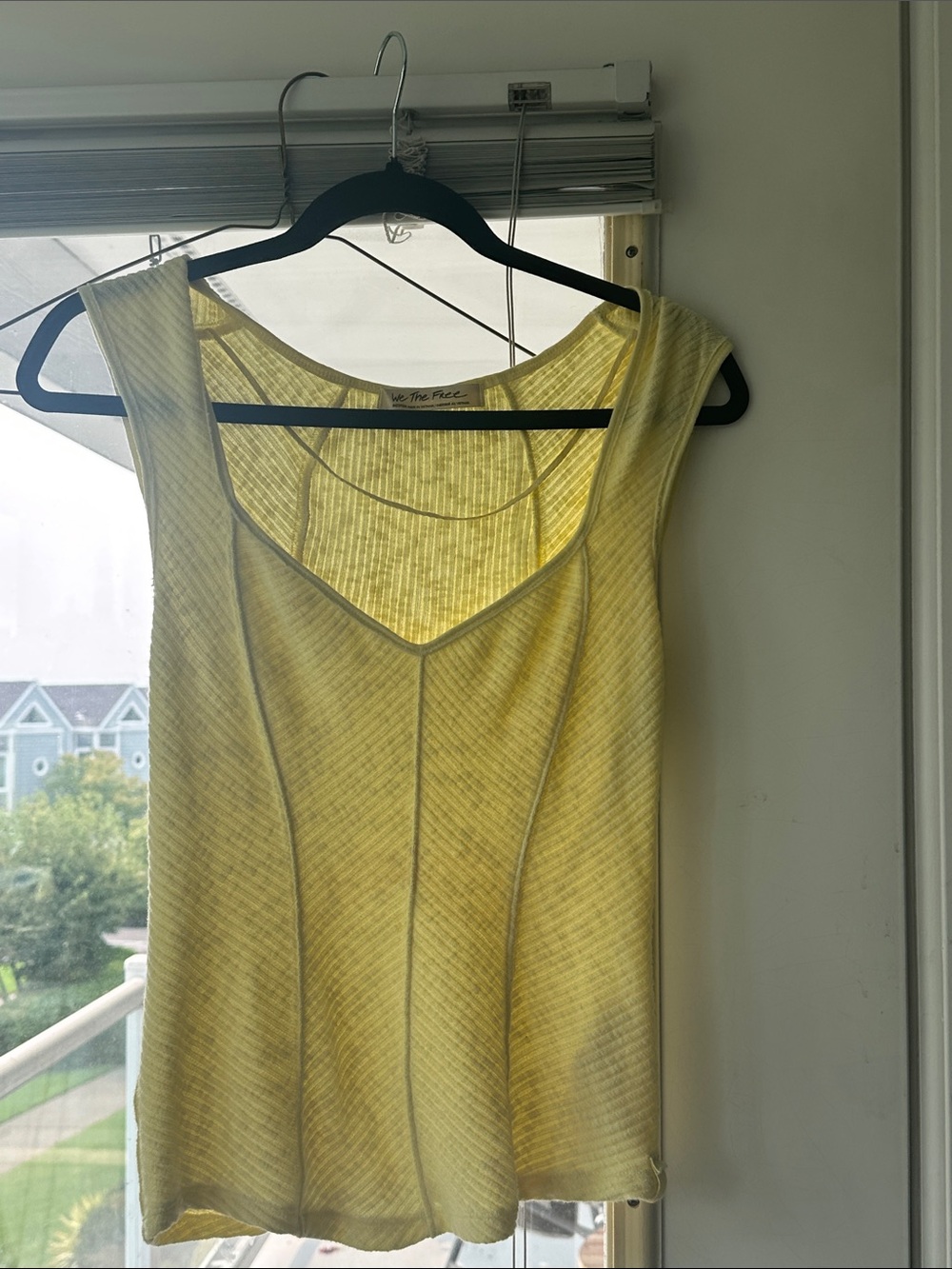 We The Free Sunny Yellow Ribbed Tank Too